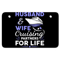 Funny Cruising Design For Husband Wife Couples Cruise Ship T Shirt Atv License Plate | Artistshot