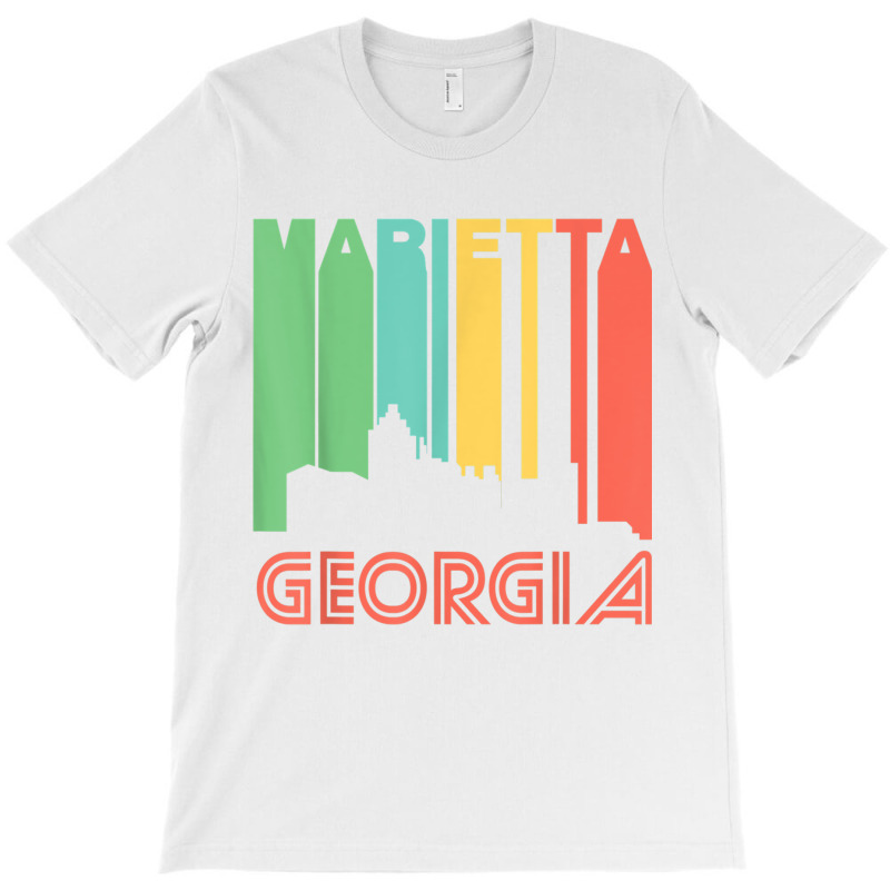 Retro 1970's Style Marietta Georgia Skyline T Shirt T-shirt | Artistshot