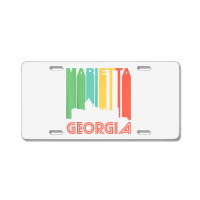 Retro 1970's Style Marietta Georgia Skyline T Shirt License Plate | Artistshot