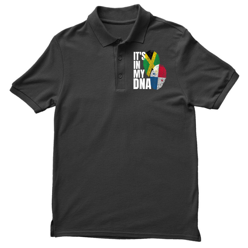 Panamanian And Jamaican Mix Dna Flag Heritage Men's Polo Shirt by ToraHernton | Artistshot