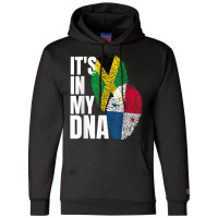 Panamanian And Jamaican Mix Dna Flag Heritage Champion Hoodie | Artistshot