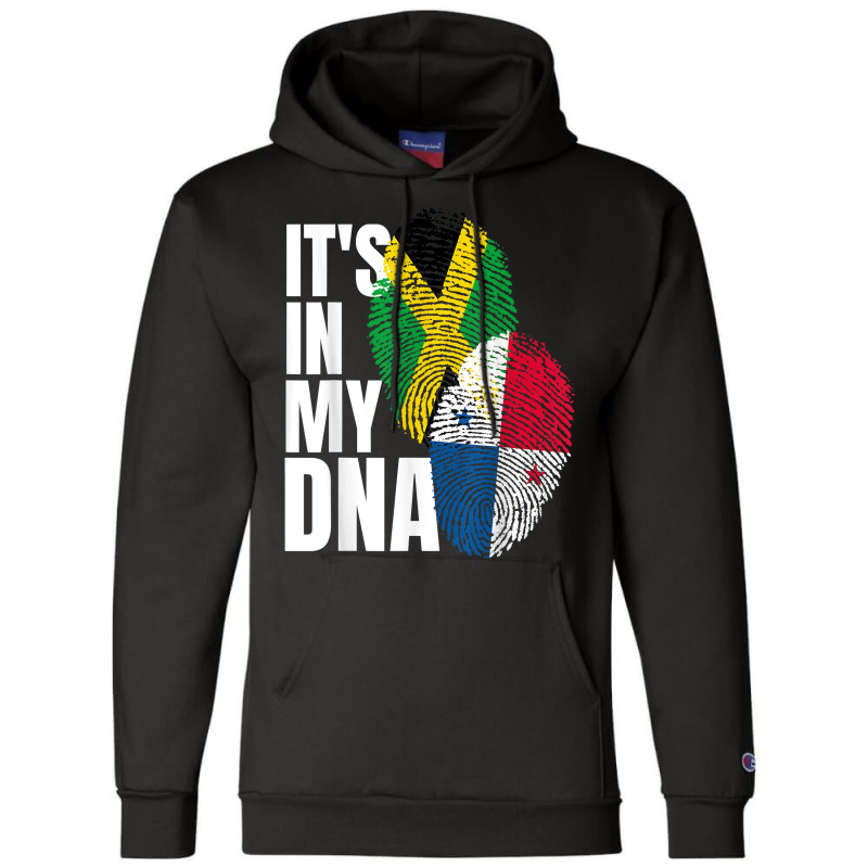 Panamanian And Jamaican Mix Dna Flag Heritage Champion Hoodie by ToraHernton | Artistshot