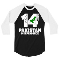 Patriotic Pakistan Flag Independence Day 14 August Pakistani 3/4 Sleeve Shirt | Artistshot