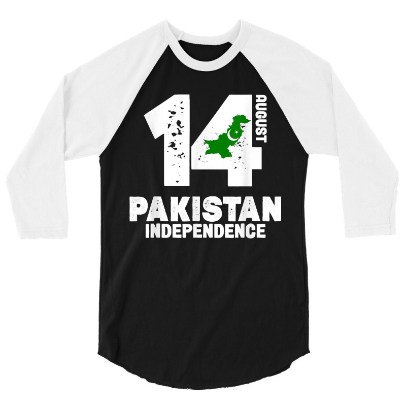 Patriotic Pakistan Flag Independence Day 14 August Pakistani 3/4 Sleeve Shirt by URVIBUPADHYAY | Artistshot