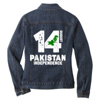 Patriotic Pakistan Flag Independence Day 14 August Pakistani Ladies Denim Jacket | Artistshot