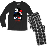 Panamanian Girl Panama Chica Panameña Flag Men's Long Sleeve Pajama Set | Artistshot