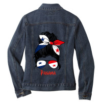 Panamanian Girl Panama Chica Panameña Flag Ladies Denim Jacket | Artistshot