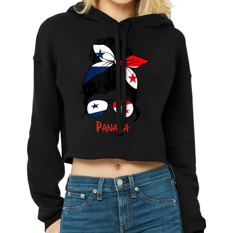 Panamanian Girl Panama Chica Panameña Flag Cropped Hoodie by ToraHernton | Artistshot