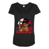 Panamanian Girl Panama Mujer Panamameña Flag Maternity Scoop Neck T-shirt | Artistshot