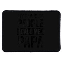 Mens My Favorite People Call Me Papa Vintage Dad Father Rectangle Patch | Artistshot