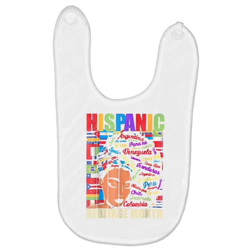 Hispanic Heritage Month Latin Country Flags T Shirt Baby Bibs by cm-arts | Artistshot