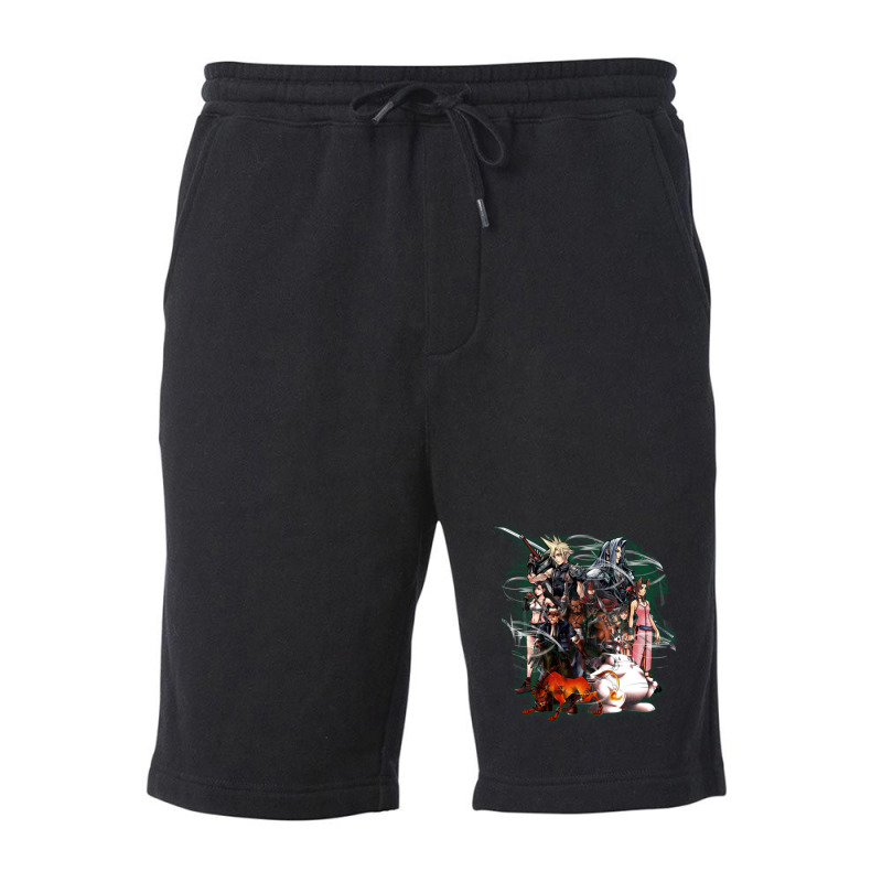 Final Fantasy Vii - Collage Fleece Short | Artistshot