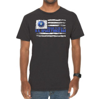 Vintage Usa American Flag Proud To Be A Us Space Force Dad Vintage T-shirt | Artistshot