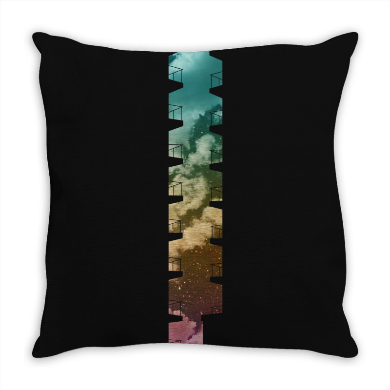 Cloudy Night In The City Throw Pillow | Artistshot