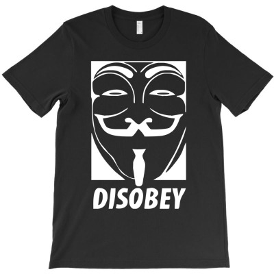 Disobey Anonymous Anon Vendetta T-shirt Designed By Idah