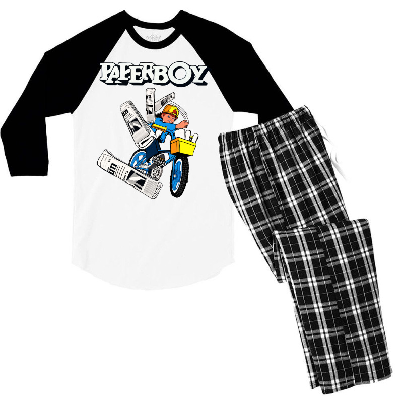 Paperboy Men's 3/4 Sleeve Pajama Set | Artistshot