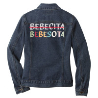 Bebesota Latina Trendy Conejo Malo T Shirt Ladies Denim Jacket | Artistshot