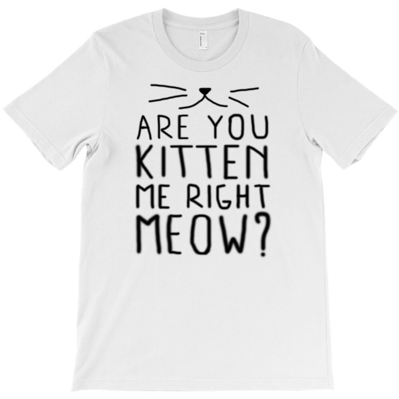 New Are You Kitten Me Right Meow T-shirt | Artistshot