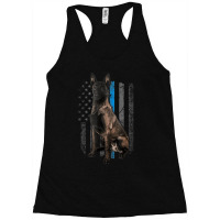 Thin Blue Line American Flag Belgian Malinois Police Dog Racerback Tank | Artistshot