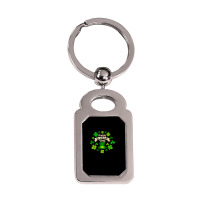 Happy St. Patrick's Day  Funny St Patricks Day T Shirt Silver Rectangle Keychain | Artistshot