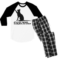 Cat Men's 3/4 Sleeve Pajama Set | Artistshot