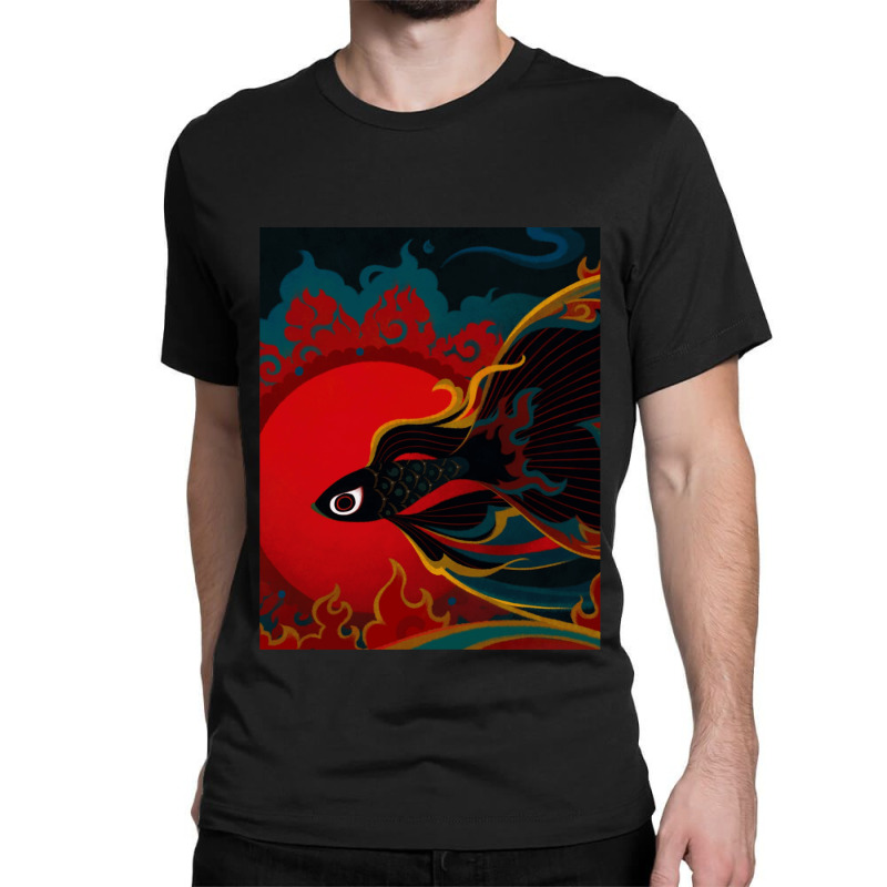 Fire Fish Classic T-shirt | Artistshot