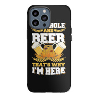 Cornhole And Beer Thats Why Im Here Bean Bag Toss Lawn Game Design Cla Iphone 13 Pro Max Case | Artistshot