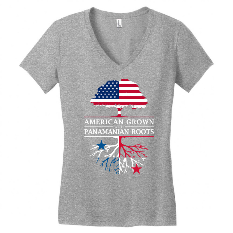 American Grown With Panamanian Roots   Panama Pullover Hoodie Women's V-Neck T-Shirt by cm-arts | Artistshot