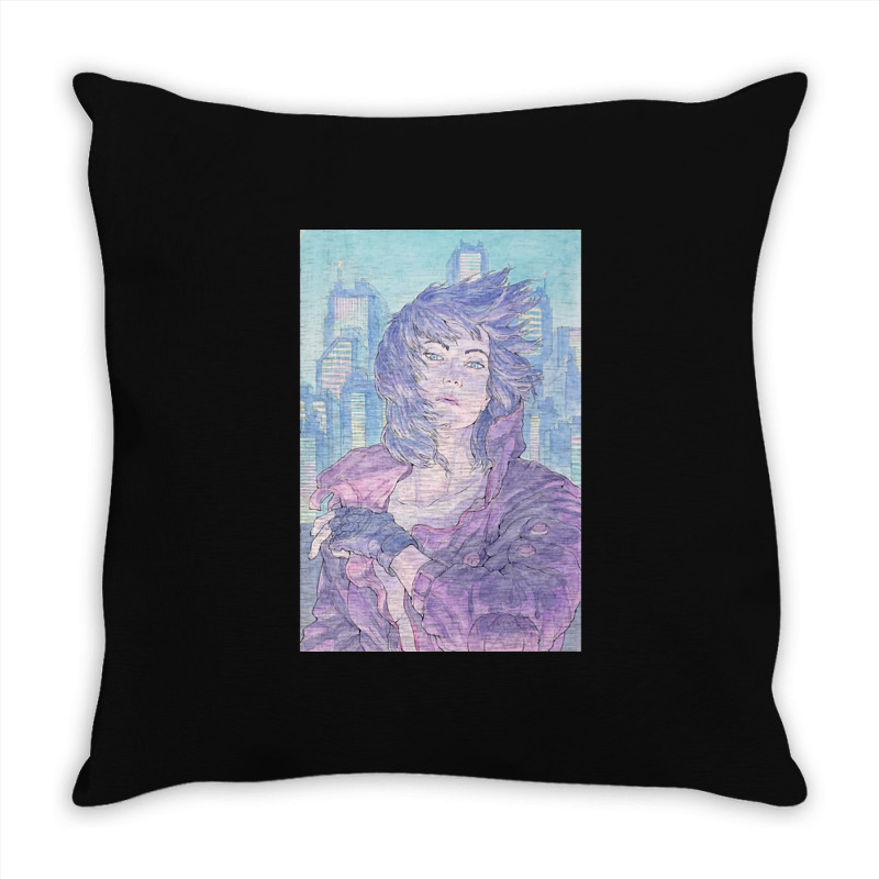 Cyberpunk Girl Throw Pillow | Artistshot