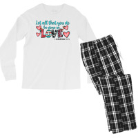 Let All That You Do Be Done In Love Men's Long Sleeve Pajama Set | Artistshot
