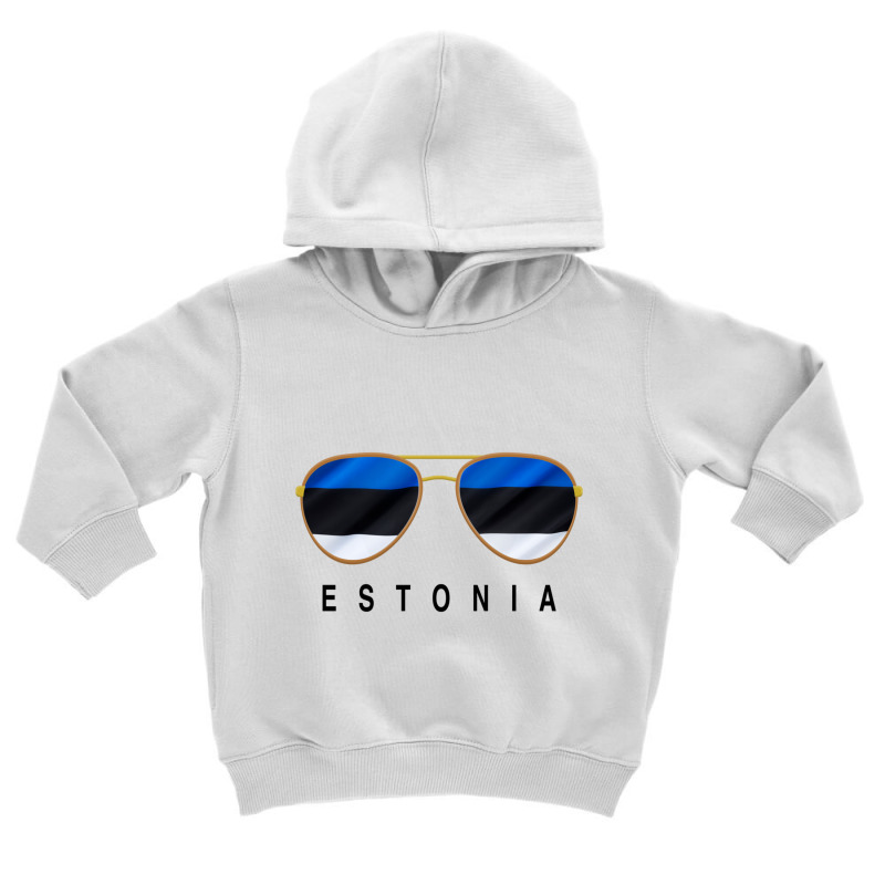 Estonia Sunglasses, Estonia Flag, Estonian Sweatshirt Toddler Hoodie | Artistshot