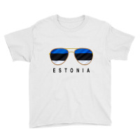 Estonia Sunglasses, Estonia Flag, Estonian Sweatshirt Youth Tee | Artistshot