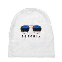 Estonia Sunglasses, Estonia Flag, Estonian Sweatshirt Baby Beanies | Artistshot