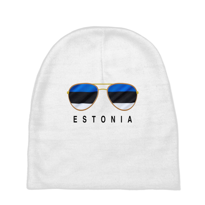 Estonia Sunglasses, Estonia Flag, Estonian Sweatshirt Baby Beanies | Artistshot