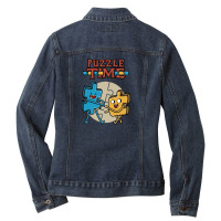 Puzzle Time Ladies Denim Jacket | Artistshot