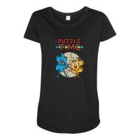 Puzzle Time Maternity Scoop Neck T-shirt | Artistshot