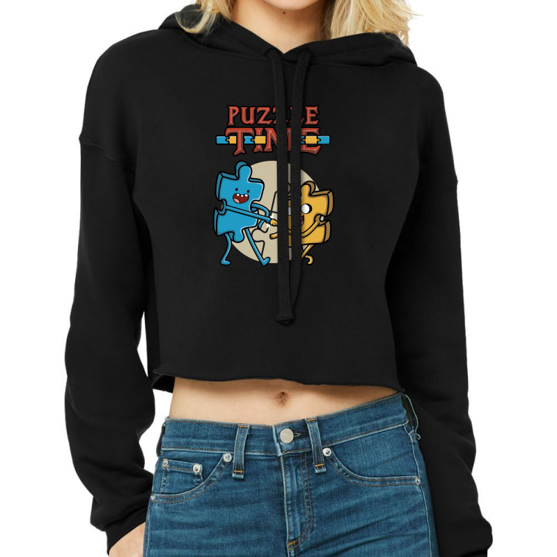 Puzzle Time Cropped Hoodie by robertj57 | Artistshot