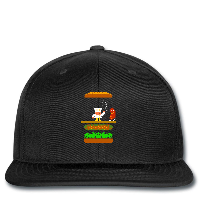 Burger Time Retro 80's Arcade Game Design Printed hat by cm-arts | Artistshot