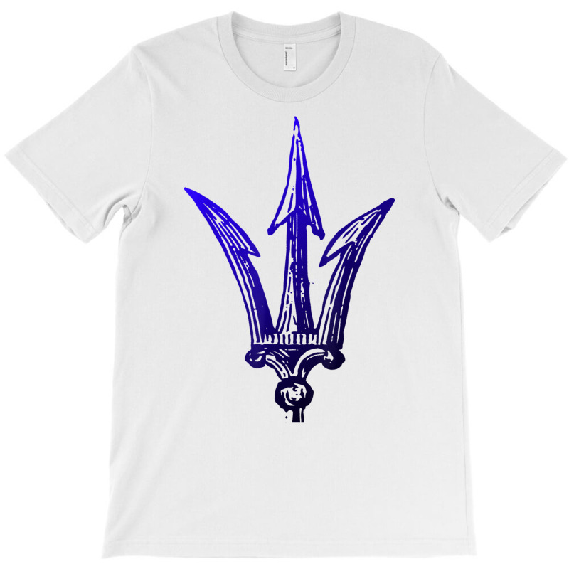 Blue Poseidon Symbol Trident T Shirt Ancient Greece Power T Shirt T-shirt | Artistshot