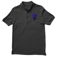 Blue Poseidon Symbol Trident T Shirt Ancient Greece Power T Shirt Men's Polo Shirt | Artistshot