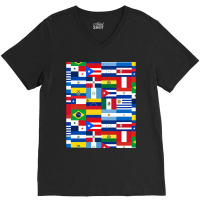 Flags Of Latin America V-neck Tee | Artistshot