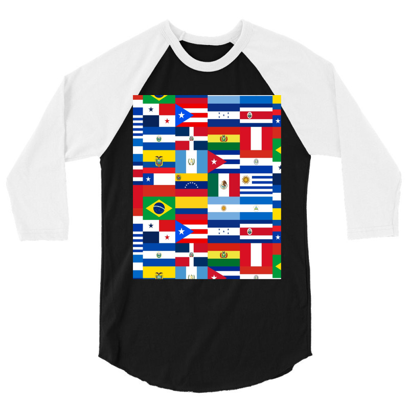 Flags Of Latin America 3/4 Sleeve Shirt | Artistshot