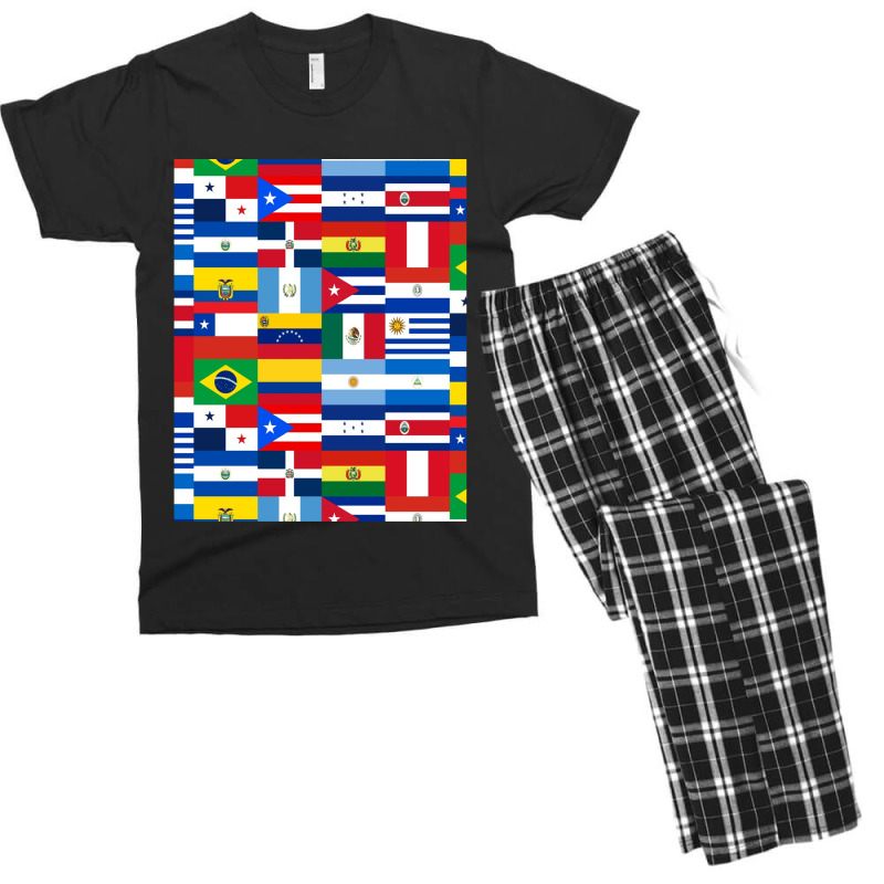 Flags Of Latin America Men's T-shirt Pajama Set | Artistshot