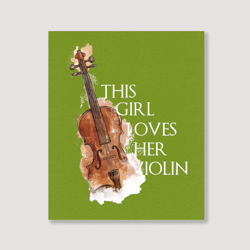 This Girl Loves Her Violin For Dark Portrait Canvas Print | Artistshot