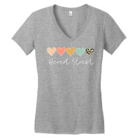 Leopard Hearts Teacher Student, Head Start T Shirt Women's V-neck T-shirt | Artistshot