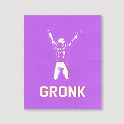 Gronk Portrait Canvas Print Designed By Vanitty