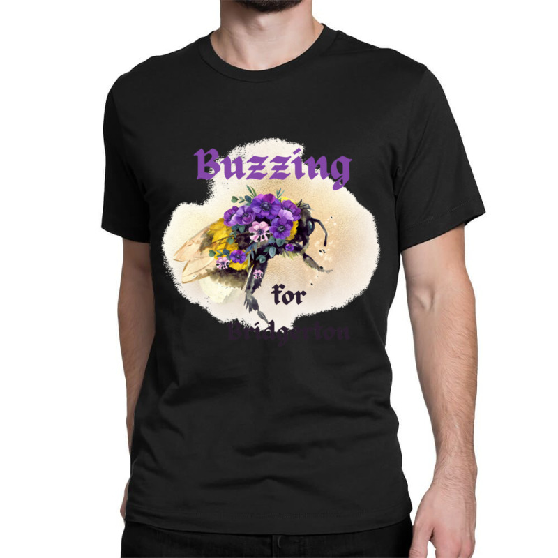 Buzzing For Bridgerton Floral Bee Classic T-shirt by Kanmosrin52 | Artistshot