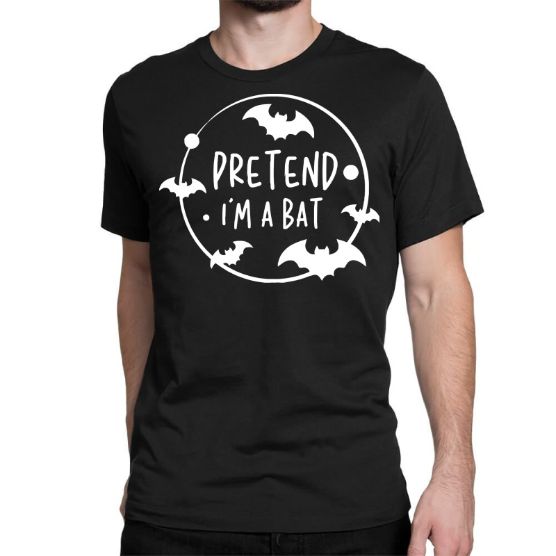 Lazy Halloween Costume T  Shirt Pretend I'm A Bat Lazy Halloween Costu Classic T-shirt | Artistshot