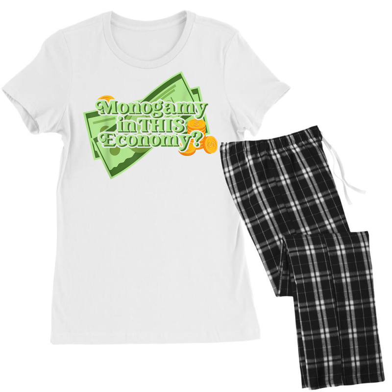 Funny Monogamy In This Economy Apparel T Shirt Women's Pajamas Set by cm-arts | Artistshot