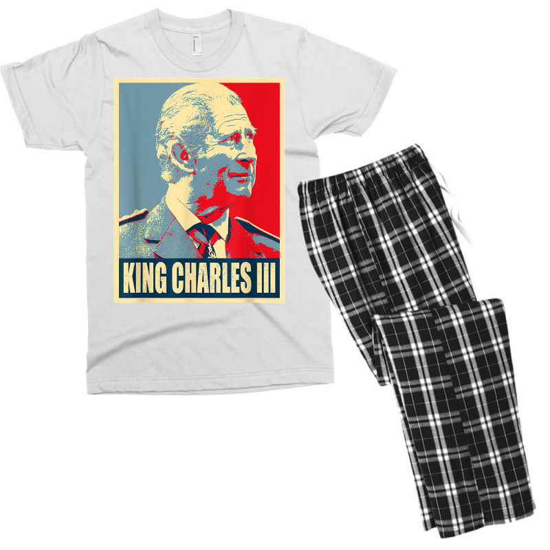 King Of Britain Charles Iii T Shirt Men's T-shirt Pajama Set | Artistshot